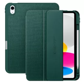   Tech-Protect Sc Pen Canvas Apple iPad 11 2025 / 10.9 2022 oldalra nyíló, kitámasztható mappa tok ceruza tartóval, zöld
