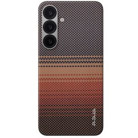   Pitaka Tactile Woven Samsung Galaxy S25 hátlap tok, Aramid, MagSafe, sunset