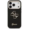 Guess Fixed Glitter Big 4G Metal Frame Apple iPhone 17 Pro Max csillámos hátlap tok, fekete