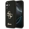 Guess Silicone Big 4G Script Apple iPhone 17 hátlap tok, fekete