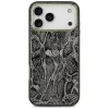 Guess Python Pattern Apple iPhone 17 Pro hátlap tok kameravédő peremmel, MagSafe, kígyó minta, fekete-arany