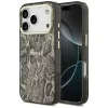 Guess Python Pattern Apple iPhone 17 Pro hátlap tok kameravédő peremmel, MagSafe, kígyó minta, barna-arany