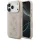 Guess 4G Stripe Apple iPhone 17 Pro hátlap tok kameravédő peremmel, MagSafe, rózsaszín-arany
