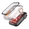 Tech-Protect Defense360 Apple Watch 7 / 8 / 9 (45mm) ütésálló tok, kijelzővédő felülettel, titanium-narancs