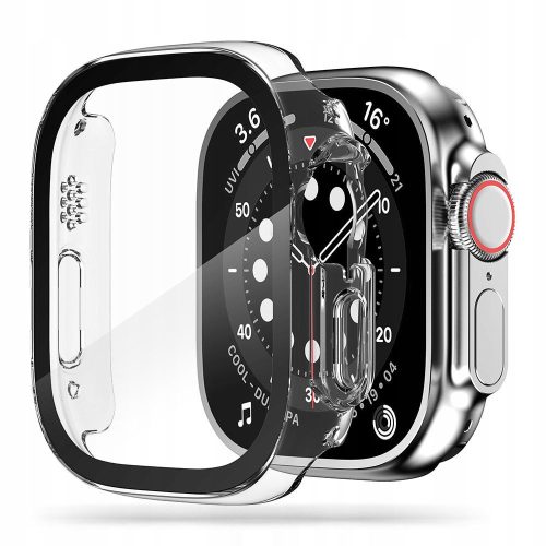 Tech-Protect Defense360 Apple Watch Ultra 3 / 2 / 1 ütésálló tok kijelzővédelemmel, átlátszó