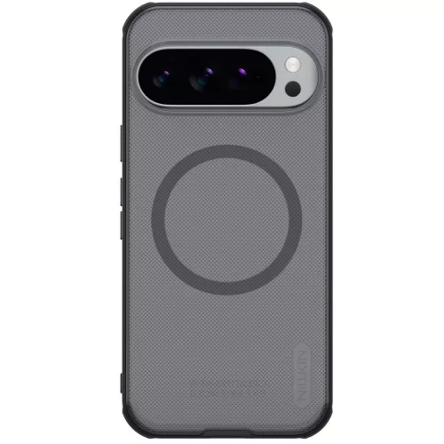 Nillkin Super Frosted PRO Magnetic Google Pixel 10 / 10 Pro mágneses műanyag hátlap tok, átlátszó-fekete