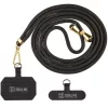 OBAL:ME NeckTag Allure Rope nyakba / vállra akasztható univerzális telefontartó, fekete