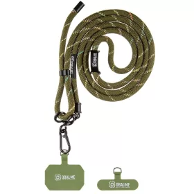   OBAL:ME NeckTag Rope nyakba / vállra akasztható univerzális telefontartó, katonai zöld