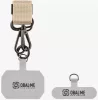 OBAL:ME NeckTag Ribbon Rope nyakba / vállra akasztható univerzális telefontartó, bézs