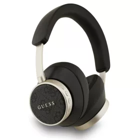   Guess PU Leather 4G Classic Logo ENC TWS vezeték nélküli fejhallgató, fekete-arany