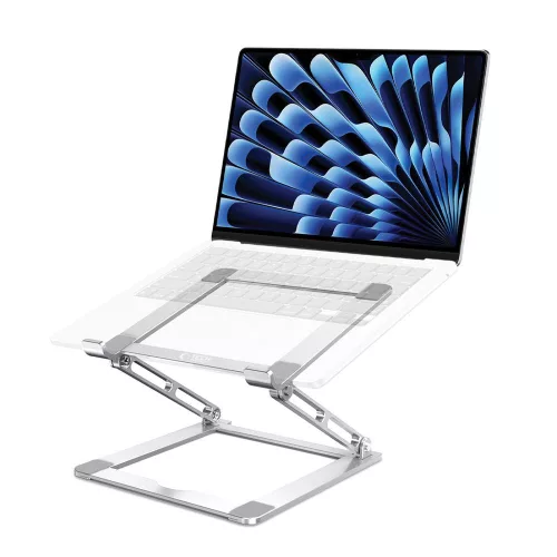 Tech-Protect ULS400 állítható / összecsukható univerzális asztali laptop tartó, ezüst