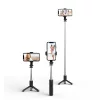 Tech-Protect selfie bot / selfie stick vezeték nélküli / bluetooth távirányítóval, kompakt, hordozható, fekete