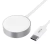 Tech-Protect UltraBoost Magnetic Apple Watch töltő USB-C kábellel, 120cm, fehér