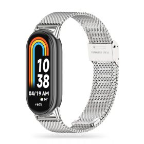   Tech-Protect Milanese Xiaomi Mi Smart Band 10 / Band 9 / Band 8 milánói szíj, ezüst