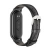 Tech-Protect LeatherFit Xiaomi Mi Smart Band 10 / Band 9 / Band 8 bőrszíj, fekete