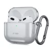Tech-Protect FlexAir Apple AirPods 4 tok karabinerrel, szürke