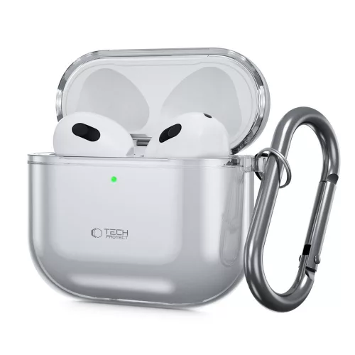 Tech-Protect FlexAir Apple AirPods 4 tok karabinerrel, szürke