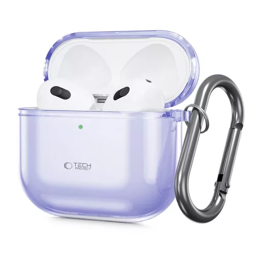 Tech-Protect FlexAir Apple AirPods 4 tok karabinerrel, lila