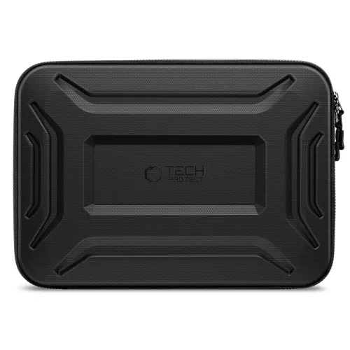 Tech-Protect Kevlar Pro strapabíró laptop táska / tartó, megerősített peremmel, 13-14col, fekete