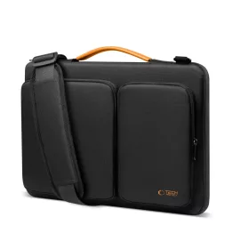   Tech-Protect Defender strapabíró laptop táska / tartó, megerősített peremmel, 13-14col, fekete-narancs