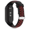 Tech-Protect IconBand Air Xiaomi Mi Smart Band 10 / Band 9 / Band 8 bőrszíj, fekete-piros