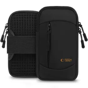   Tech-Protect M6 univerzális tartó / táska, futáshoz / sportoláshoz / túrázáshoz, fekete-narancs