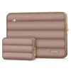 Tech-Protect Puffy univerzális laptop táska / tartó, ütéscsillapító habréteggel, plüss béléssel, 13-14col, mogyoróbarna