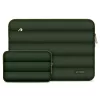Tech-Protect Puffy univerzális laptop táska / tartó, ütéscsillapító habréteggel, plüss béléssel, 15-16col, zöld