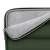 Tech-Protect Puffy univerzális laptop táska / tartó, ütéscsillapító habréteggel, plüss béléssel, 15-16col, zöld