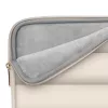 Tech-Protect Puffy univerzális laptop táska / tartó, ütéscsillapító habréteggel, plüss béléssel, 15-16col, bézs