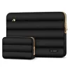 Tech-Protect Puffy univerzális laptop táska / tartó, ütéscsillapító habréteggel, plüss béléssel, 15-16col, fekete