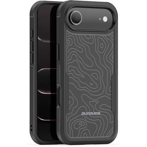 Dux Ducis SHLD Apple iPhone Air (2025) hátlap tok megerősített szélekkel, kameravédelemmel, fekete