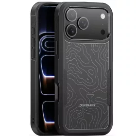   Dux Ducis SHLD Apple iPhone 17 Pro hátlap tok megerősített szélekkel, kameravédelemmel, fekete