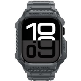   Spigen Rugged Armor Pro 2 Apple Watch 10-11 (46 mm) szíj / tok, Dark Gray, sötétszürke