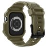 Spigen Rugged Armor Pro 2 Apple Watch 10-11 (46 mm) szíj / tok, Vintage Khaki, zöld