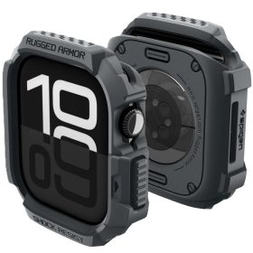   Spigen Rugged Armor 2 Apple Watch 10-11 (46 mm) tok, Dark Gray, sötétszürke