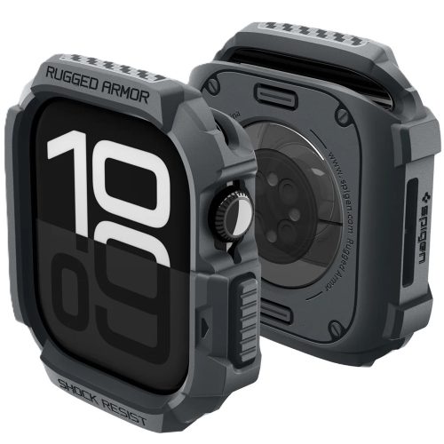 Spigen Rugged Armor 2 Apple Watch 10-11 (46 mm) tok, Dark Gray, sötétszürke