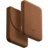 Uniq Lyden Lexa Fast Wireless USB-C PD Powerbank / külső akkumulátor, MagSafe, kompakt, 5000mAh, Caramel, barna