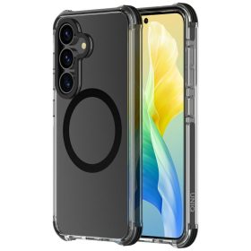   Uniq Combat Magclick Samsung Galaxy S25 MagSafe tok, átlátszó-fekete