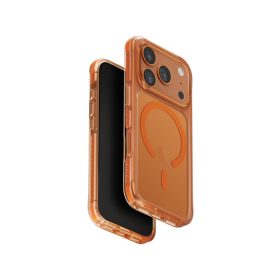   Uniq Combat Magclick Apple iPhone 17 Pro MagSafe tok, átlátszó-narancs