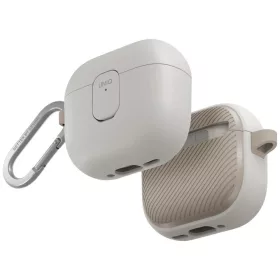 Uniq Clyde Apple AirPods 4 tok karabinerrel, bézs