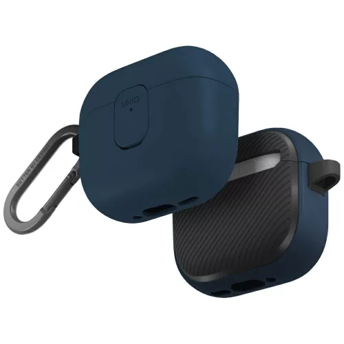 Uniq Clyde Apple AirPods 4 tok karabinerrel, kék