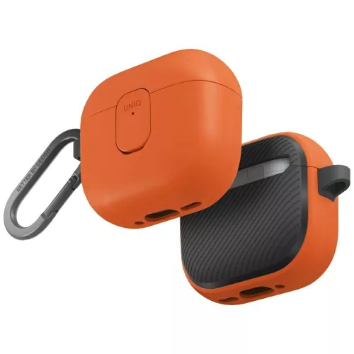 Uniq Clyde Apple AirPods 4 tok karabinerrel, narancs