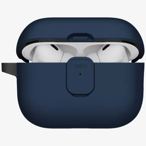 Uniq Clyde Apple AirPods Pro 3 tok karabinerrel, kék-szürke
