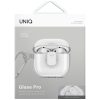 Uniq Glase Pro Apple AirPods 4 tok karabinerrel, átlátszó