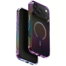   Uniq Hybrid Iridescia iPhone 17 Pro Max Magsafe tok, színes-sötét (holographic)