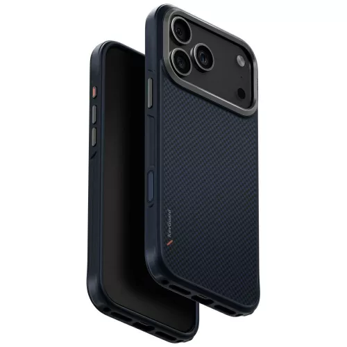 Uniq Keva Magclick Apple iPhone 17 Pro Max MagSafe Aramid tok, sötétkék