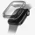 Uniq Garde Apple Watch 11/ Watch 10 46mm műanyag tok kijelzővédelemmel, fekete