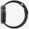 Uniq Garde Apple Watch 11/ Watch 10 46mm műanyag tok kijelzővédelemmel, fekete