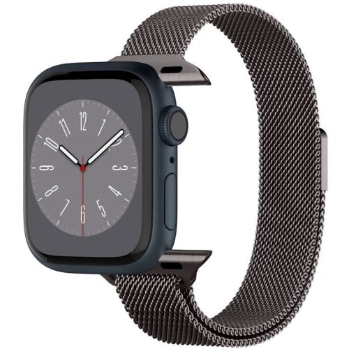 Spigen Metal Fit Apple Watch 1-6, SE, SE (2022), SE (2025) (38 / 40 mm) / Watch 7-9 (41 mm) / Watch 10-11 (42 mm) fém szíj, grafit